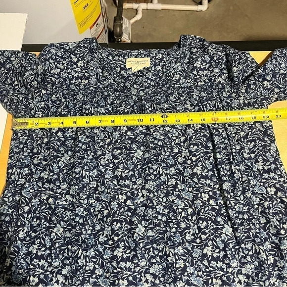 RALPH LAUREN DENIM AND SUPPLY SILK BLEND Floral Long Sleeve SHIRT TOP Size S - Picture 7 of 7